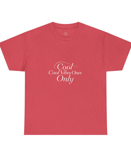 Cool Vibes Only Unisex Heavy Cotton Tee - Casual Comfort Wear