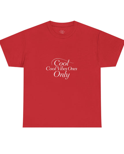 Cool Vibes Only Unisex Heavy Cotton Tee - Casual Comfort Wear