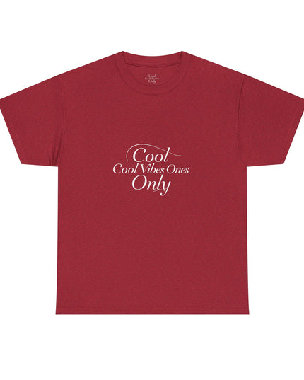 Cool Vibes Only Unisex Heavy Cotton Tee - Casual Comfort Wear