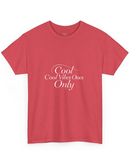Cool Vibes Only Unisex Heavy Cotton Tee - Casual Comfort Wear
