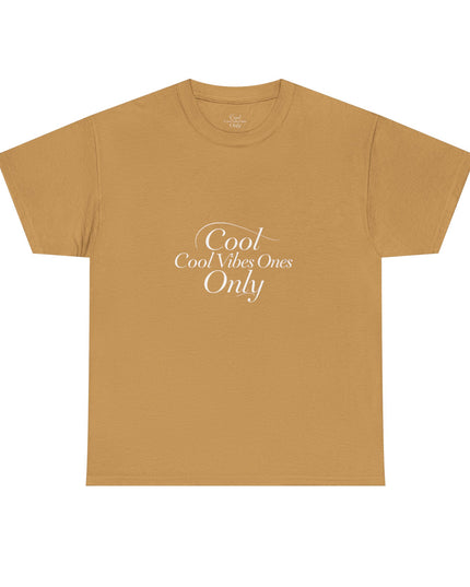 Cool Vibes Only Unisex Heavy Cotton Tee - Casual Comfort Wear