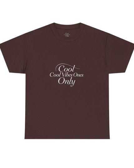 Cool Vibes Only Unisex Heavy Cotton Tee - Casual Comfort Wear