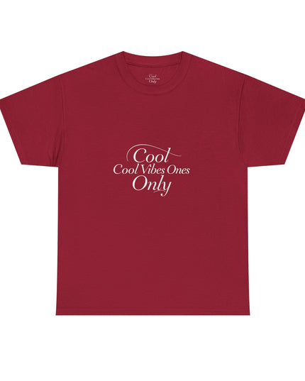 Cool Vibes Only Unisex Heavy Cotton Tee - Casual Comfort Wear