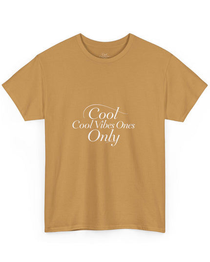 Cool Vibes Only Unisex Heavy Cotton Tee - Casual Comfort Wear
