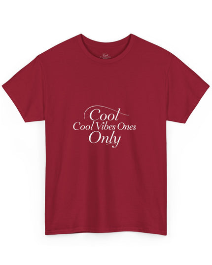 Cool Vibes Only Unisex Heavy Cotton Tee - Casual Comfort Wear