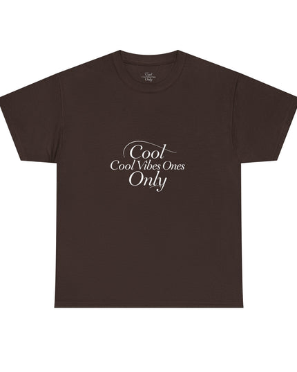 Cool Vibes Only Unisex Heavy Cotton Tee - Casual Comfort Wear